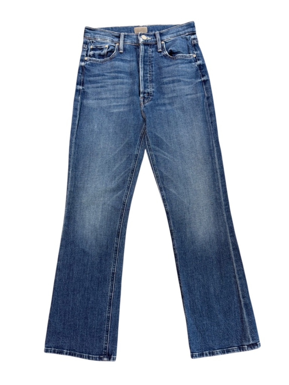 MOTHER The Tripper Gutterpunk High Rise Flare Bootcut Jeans Blue Size 26